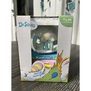 Dr. Seuss Graduation “Oh! The Places You'll Go!" Musical Water Globe, Open Box